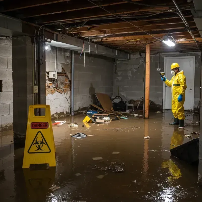 Flooded Basement Electrical Hazard in Early County, GA Property